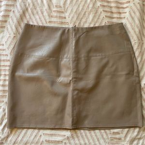 Faux Leather Mini Skirt